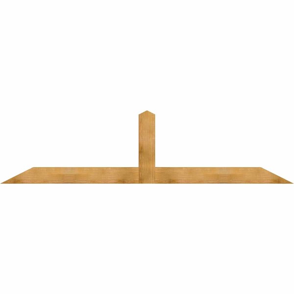 Ekena Millwork Portland Rough Sawn Timber Gable Bracket, Western Red Cedar, 108"W x 27"H x 4"D x 6"F, 6/12 Pitch GBW108X27X0406POR00RWR - main